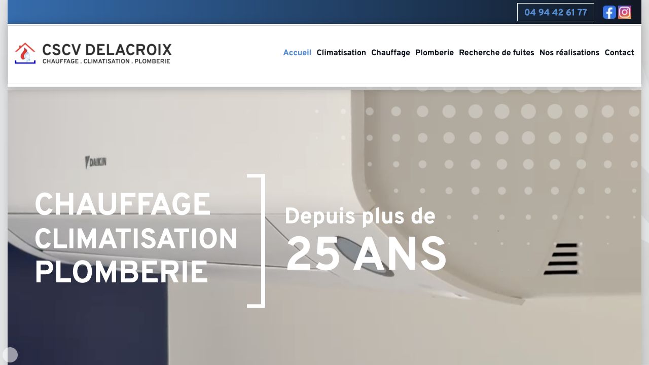Capture du site de CSCV Delacroix
