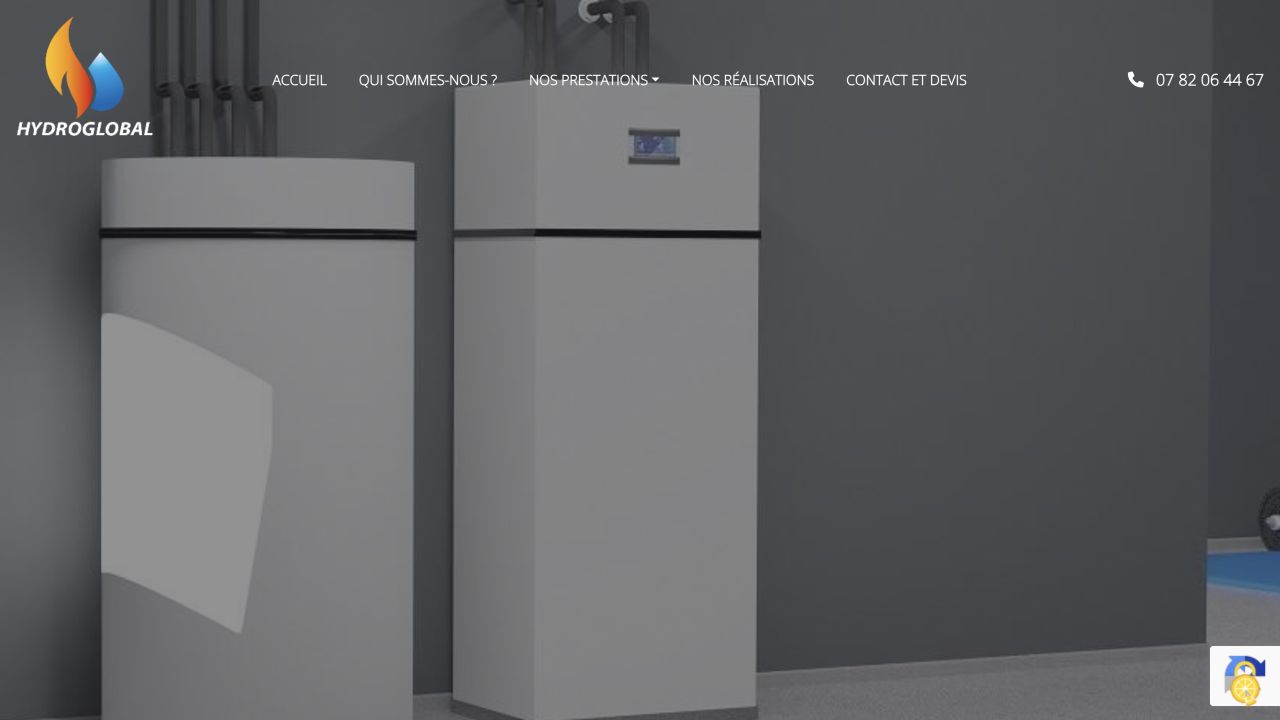 Capture du site de Hydroglobal